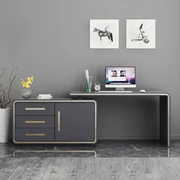 Show details for Laro – Modern Natural Wood Desk with File Cabinet & Drawers Picture of Laro – Modern Natural Wood Desk with File Cabinet & Drawers