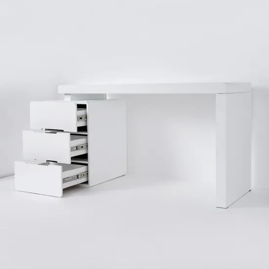 Picture of Mular Modern Desk with drawers  - Natural wood