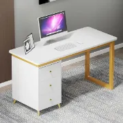 Picture of Glamy Desk - Natural wood with Metal legs