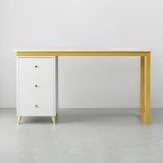 Picture of Glamy Desk - Natural wood with Metal legs