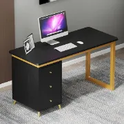 Picture of Glamy Desk - Natural wood with Metal legs