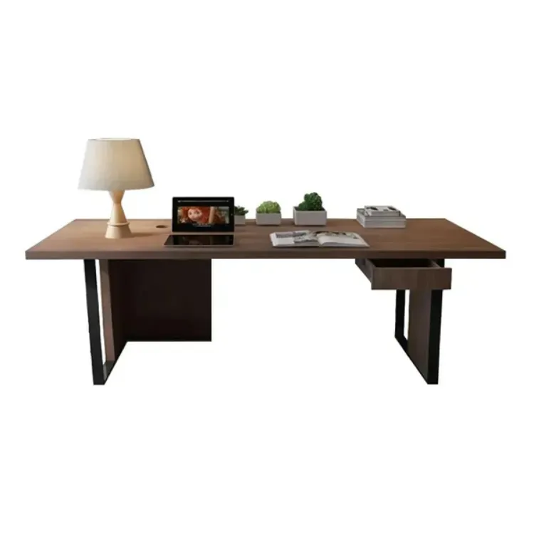 Picture of Remi Desk Natural wood with Metal 