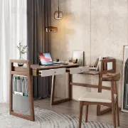 Picture of Civira – Natural Wood Desk with Retractable & Extendable Design