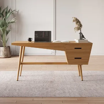 Show details for Sereni – Natural Wood Desk with 2 Drawers Picture of Sereni – Natural Wood Desk with 2 Drawers