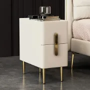 Picture of Inarrow Modern Nightstand Gold legs - 2 drawers