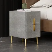 Picture of Inarrow Modern Nightstand Gold legs - 2 drawers