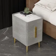 Picture of Inarrow Modern Nightstand Gold legs - 2 drawers