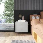 Picture of Haky Modern Nightstand - 2 drawers