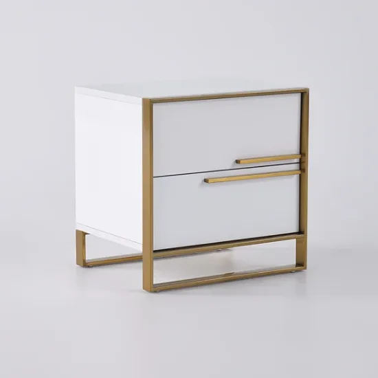 Picture of Cylina Nightstand Natural wood - 2 Drawers