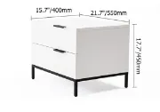 Picture of Gravi Nightstand With 2 drawers 