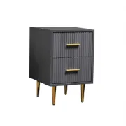 Picture of Crasmy Modern Nightstand with 2 drawers 