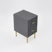 Picture of Crasmy Modern Nightstand with 2 drawers 