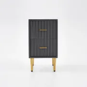 Picture of Crasmy Modern Nightstand with 2 drawers 