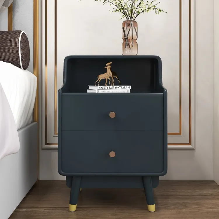 Picture of Venice Modern Nightstand - 2 Drawers 