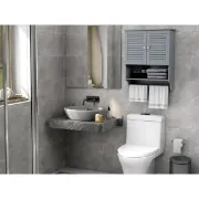 Picture of Jevara Natural wood Bathroom Cabinet