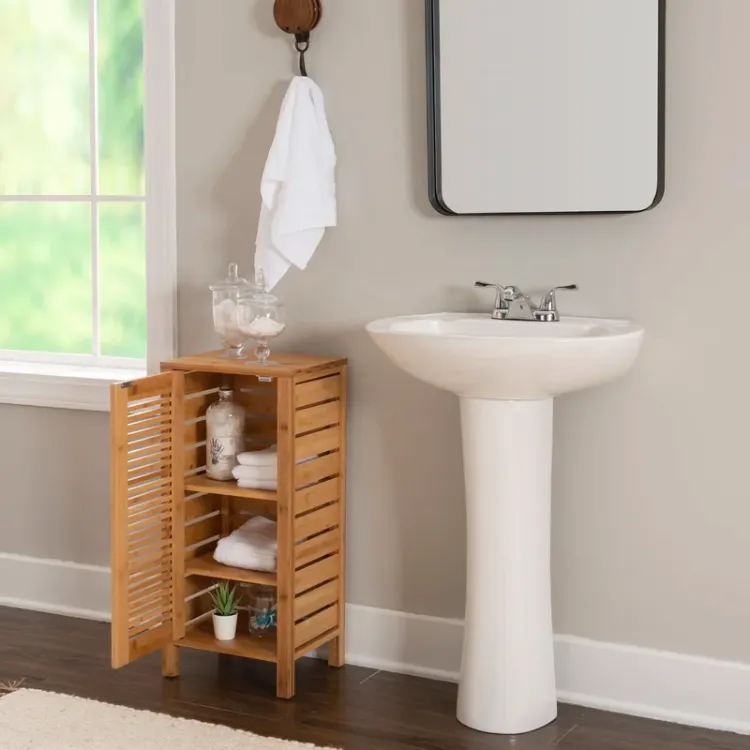 Picture of Paolo Natural wood Bathroom cabinet 