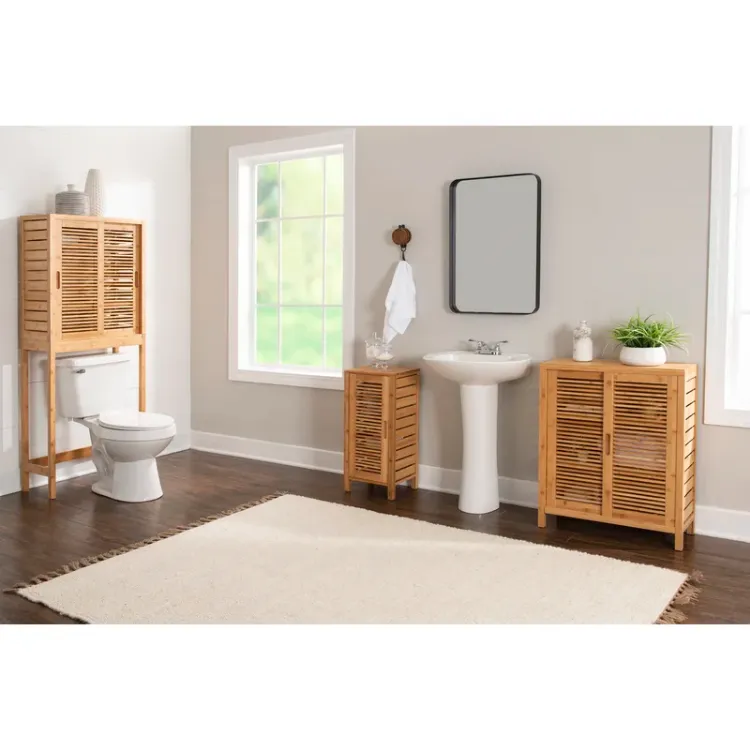 Picture of Paolo Natural wood Bathroom cabinet 