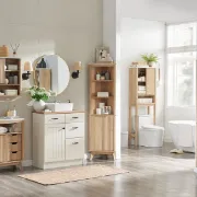 Picture of Bronze Natural wood Bathroom Cabinet