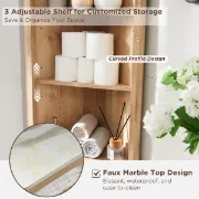 Picture of Bronze Natural wood Bathroom Cabinet