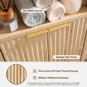 Picture of Bronze Natural wood Bathroom Cabinet