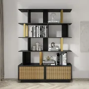 Picture of Loria bookcase - natural wood - multi-use