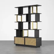 Picture of Loria bookcase - natural wood - multi-use