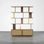 Picture of Loria bookcase - natural wood - multi-use