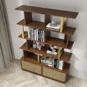 Picture of Loria bookcase - natural wood - multi-use