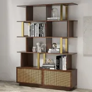 Picture of Loria bookcase - natural wood - multi-use