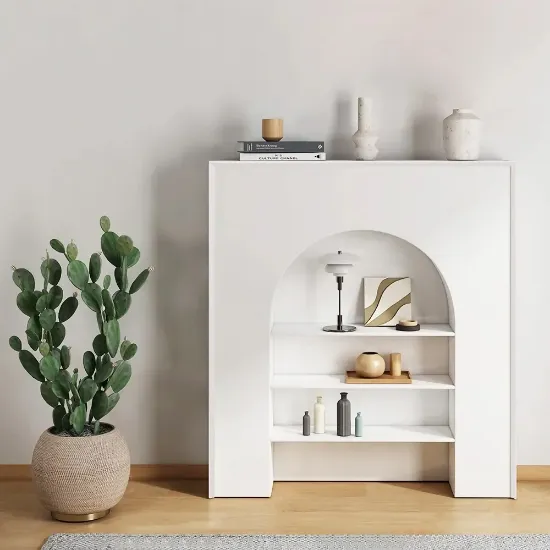 Picture of Laserra Bookcase with 3 Shelves - Natural Wood