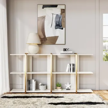 Show details for Armia Bookcase with Shelves - Natural Wood Picture of Armia Bookcase with Shelves - Natural Wood
