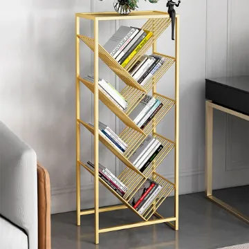 Show details for Value Bookcase with 4 Sloping Shelves - Made of  Metal . Picture of Value Bookcase with 4 Sloping Shelves - Made of  Metal .