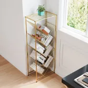 Picture of Value Bookcase with 4 Sloping Shelves - Made of  Metal .