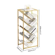 Picture of Value Bookcase with 4 Sloping Shelves - Made of  Metal .