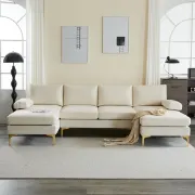 صورة Piece Upholstered Sectional