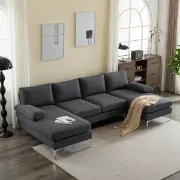 صورة Piece Upholstered Sectional