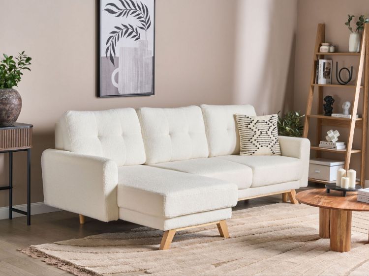 Picture of Corner Sofa SIRO Off-White Boucle Right Hand