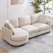 Picture of Mixoy L-Shaped Sectional Natural wood