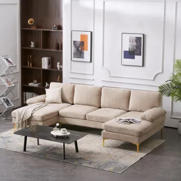 تفاصيل موكا كنبة ركنية على شكل حرف الـ – بقاعدة من الخشب الطبيعي صورة موكا كنبة ركنية على شكل حرف الـ – بقاعدة من الخشب الطبيعي