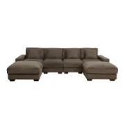 Picture of Homix L-Shaped Sectional Natural wood