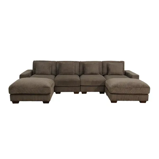 Picture of Homixii L-Shaped Sectional Natural wood