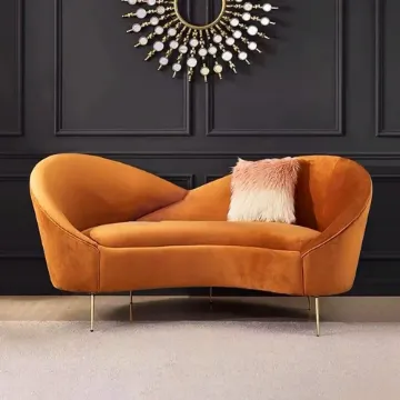 Show details for Royal Velvet Curved Sofa 2-Seater Picture of Royal Velvet Curved Sofa 2-Seater