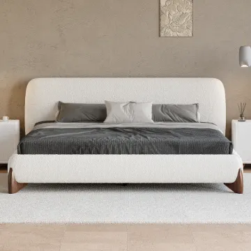 Show details for Creven Modern Bed - Natural wood Picture of Creven Modern Bed - Natural wood