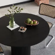 صورة طاوله سفره دائريه - خشب طبيعى - جيفورا