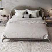 Picture of Luna Curve Upholstered Bed