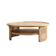 Picture of Krack Coffee table wood and rattan