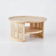 Picture of Krack Coffee table wood and rattan