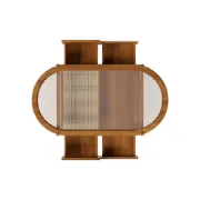 Picture of Hokkie Coffee table Natural wood with Rattan