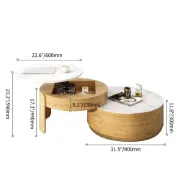 Picture of Doba coffee table natural wood with drawers