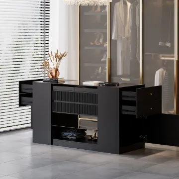 Show details for Lunara – Natural Walnut Wood Storage Cabinet with 3 Drawers Picture of Lunara – Natural Walnut Wood Storage Cabinet with 3 Drawers